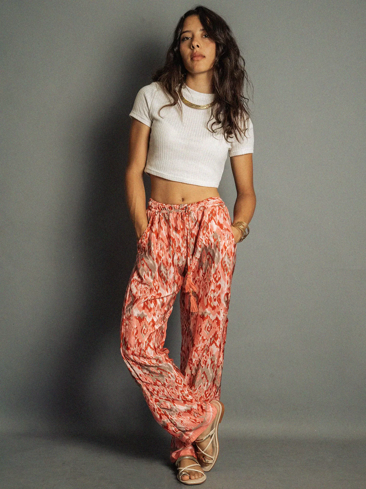 Pantalone rosa e rosso SM - Hanuman