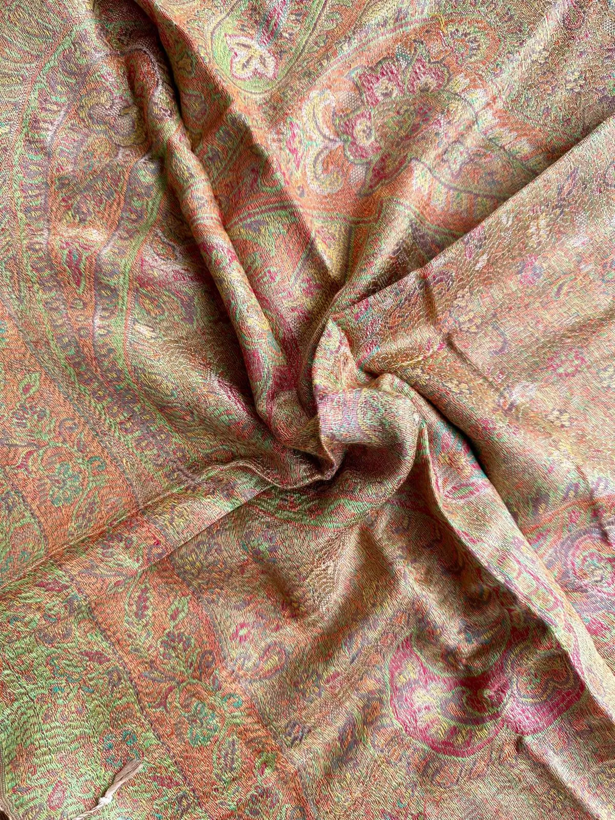 Sciarpa Jamawar in Seta e Viscosa 13