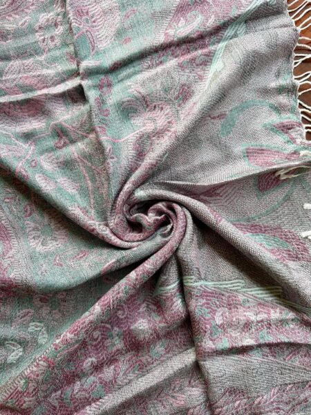 Sciarpa Jamawar in Seta e Viscosa 2