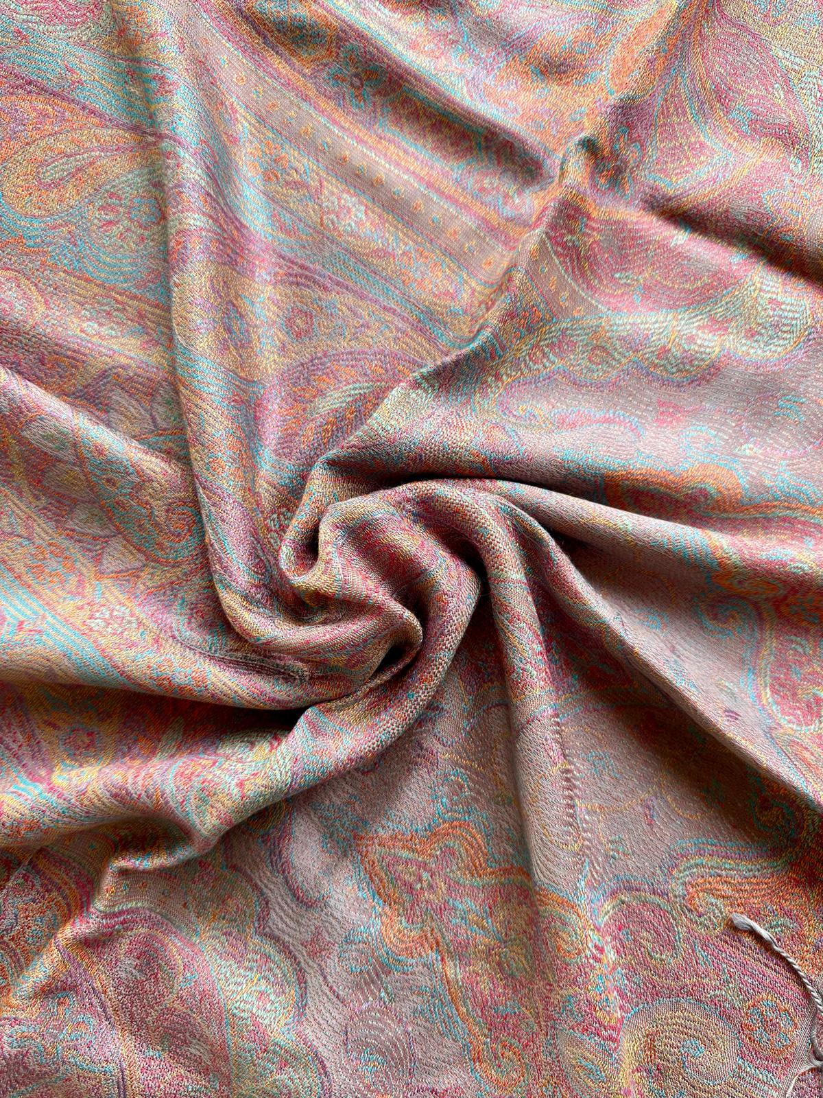 Sciarpa Jamawar in Seta e Viscosa 4