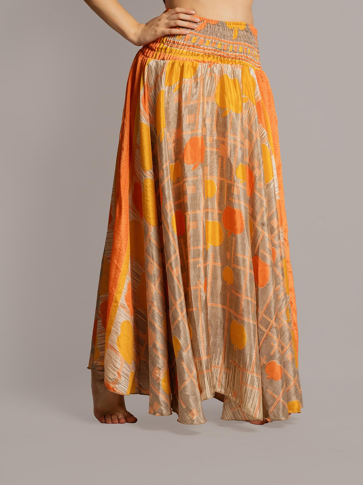 Gonna etnica arancione – Calcutta