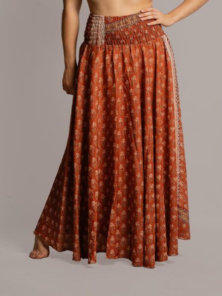 Gonna etnica arancione – Calcutta