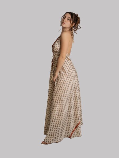 Abito etnico lungo panna – Delhi