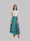 Gonna etnica lunga a portafoglio azzurro – India