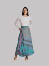 Gonna etnica lunga a portafoglio azzurro – India