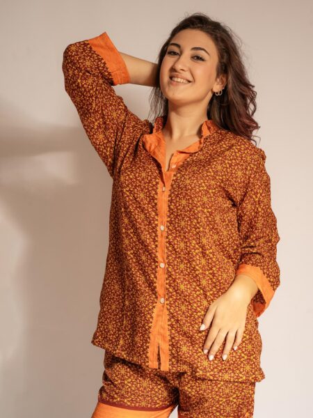 Pigiama in Sari LXL - arancione (2)