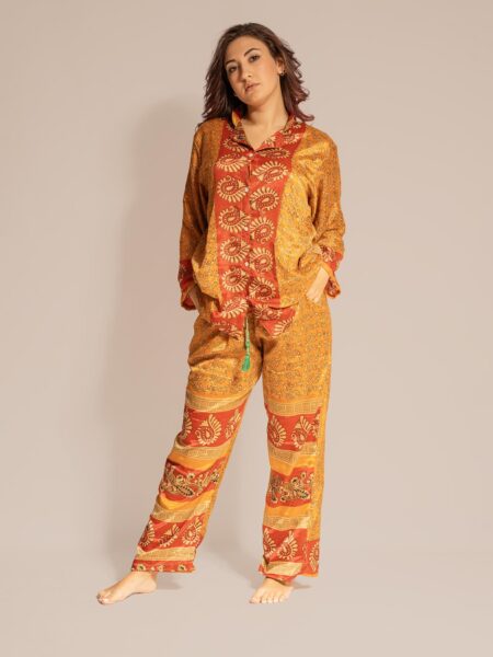 Pigiama in Sari LXL - arancione