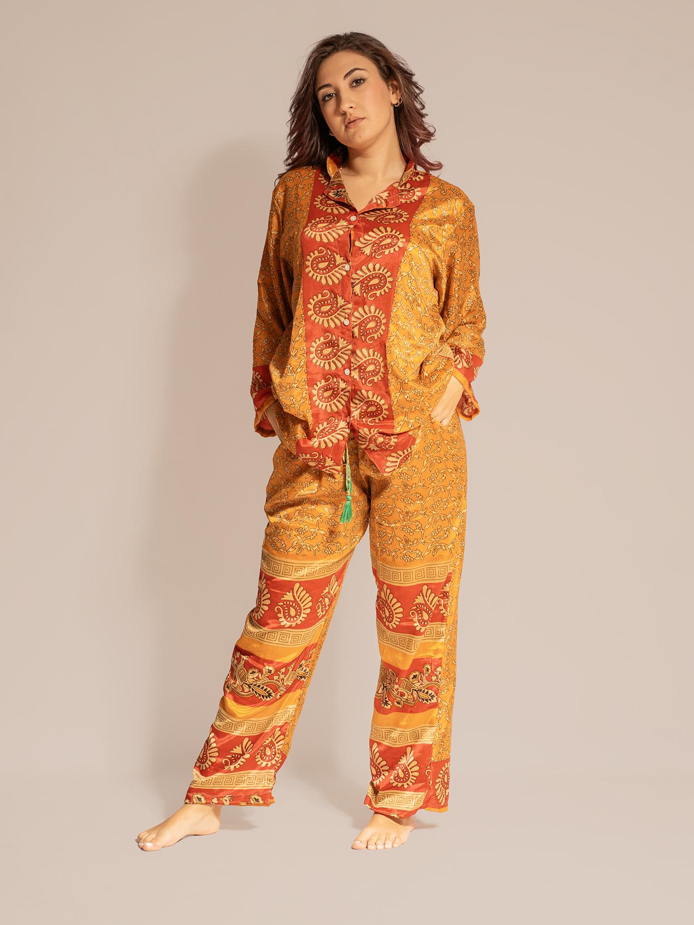 Pigiama in Sari LXL - arancione