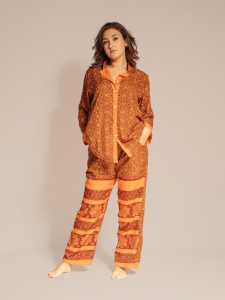 Pigiama in Sari LXL - arancione