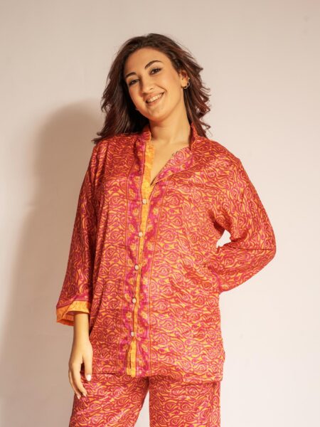 Pigiama in Sari LXL - arancione e rosa