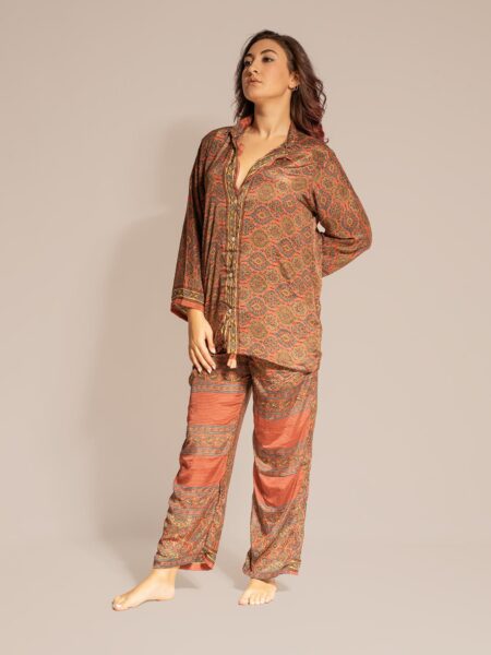 Pigiama in Sari LXL - rosa antico