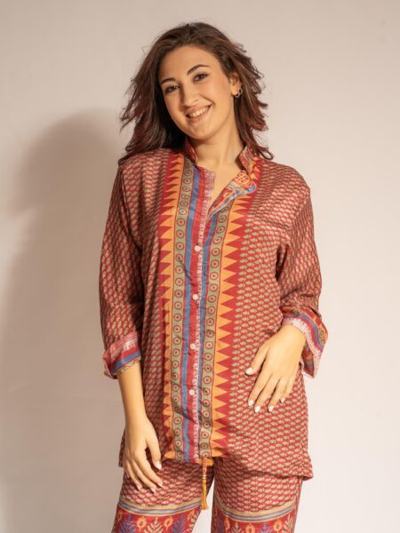 Pigiama in Sari LXL - rosso