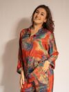 Pigiama in Sari LXL - rosso e blu