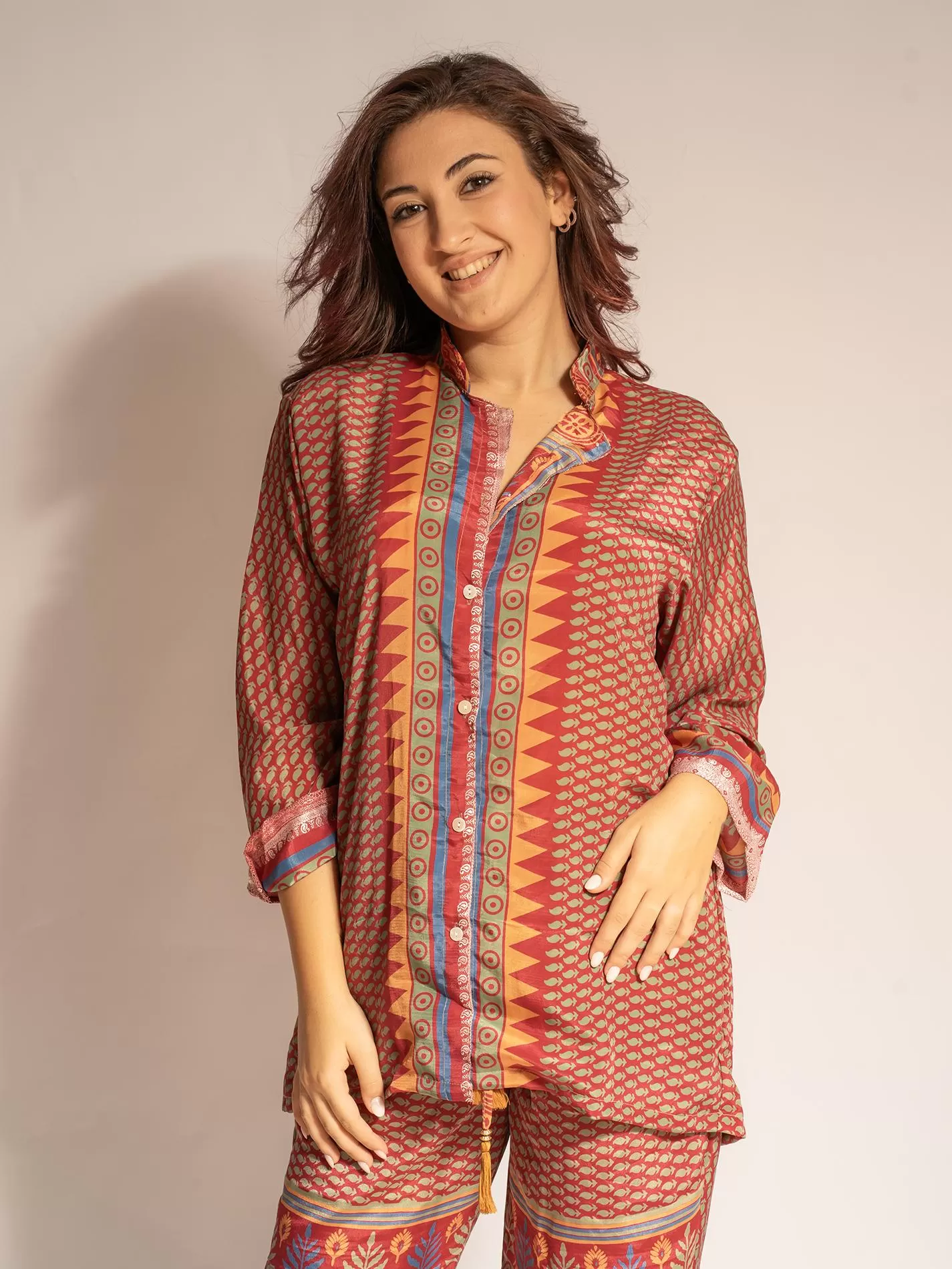 Pigiama in Sari LXL - rosso