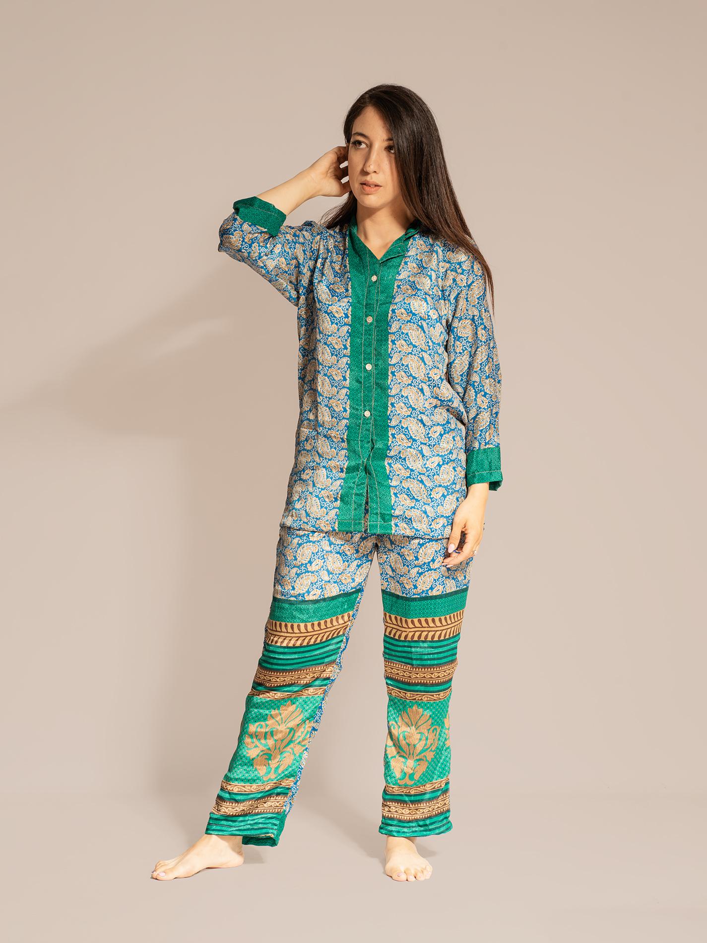 Pigiama in Sari SM - azzurro