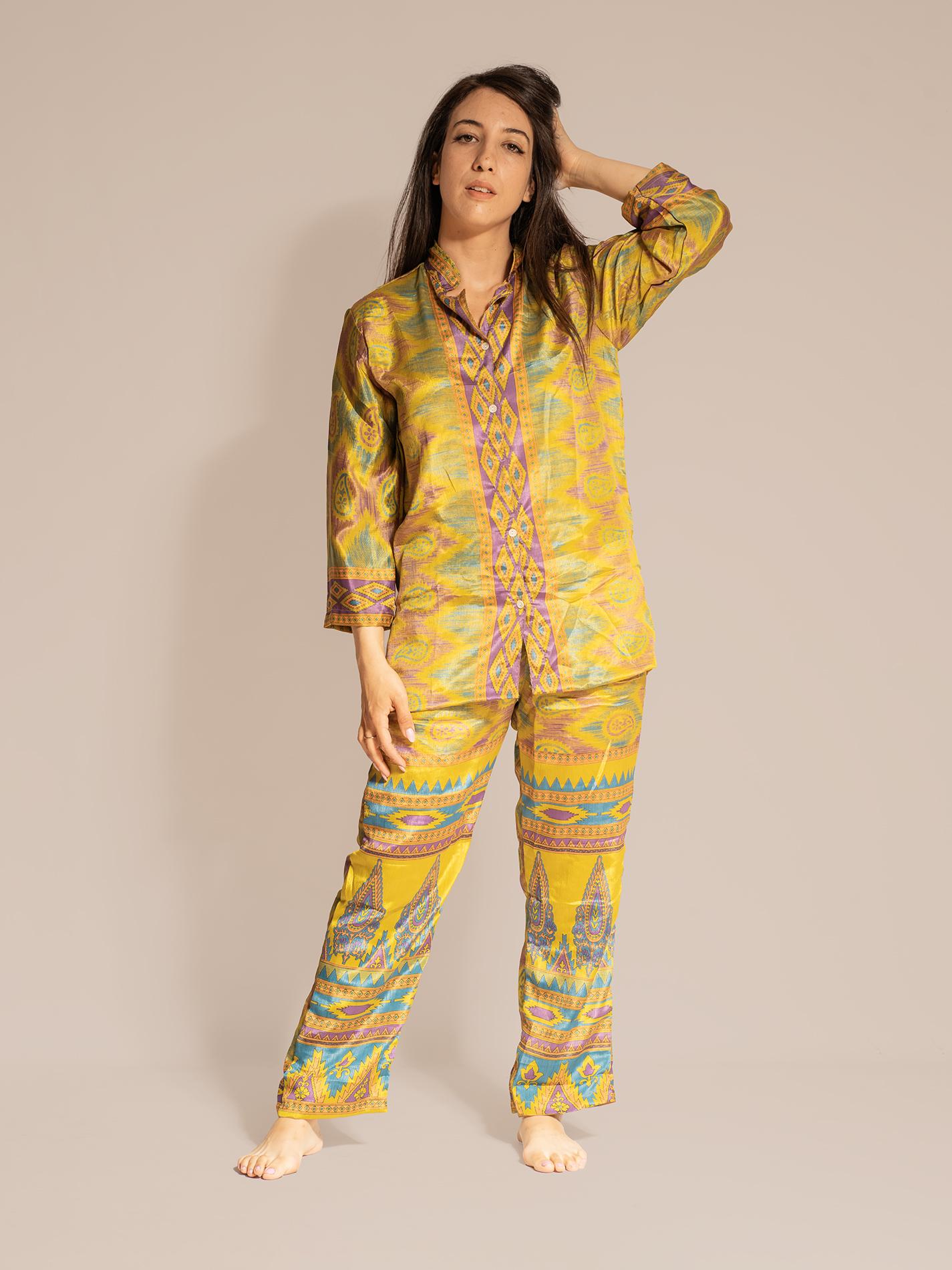 Pigiama in Sari SM - giallo