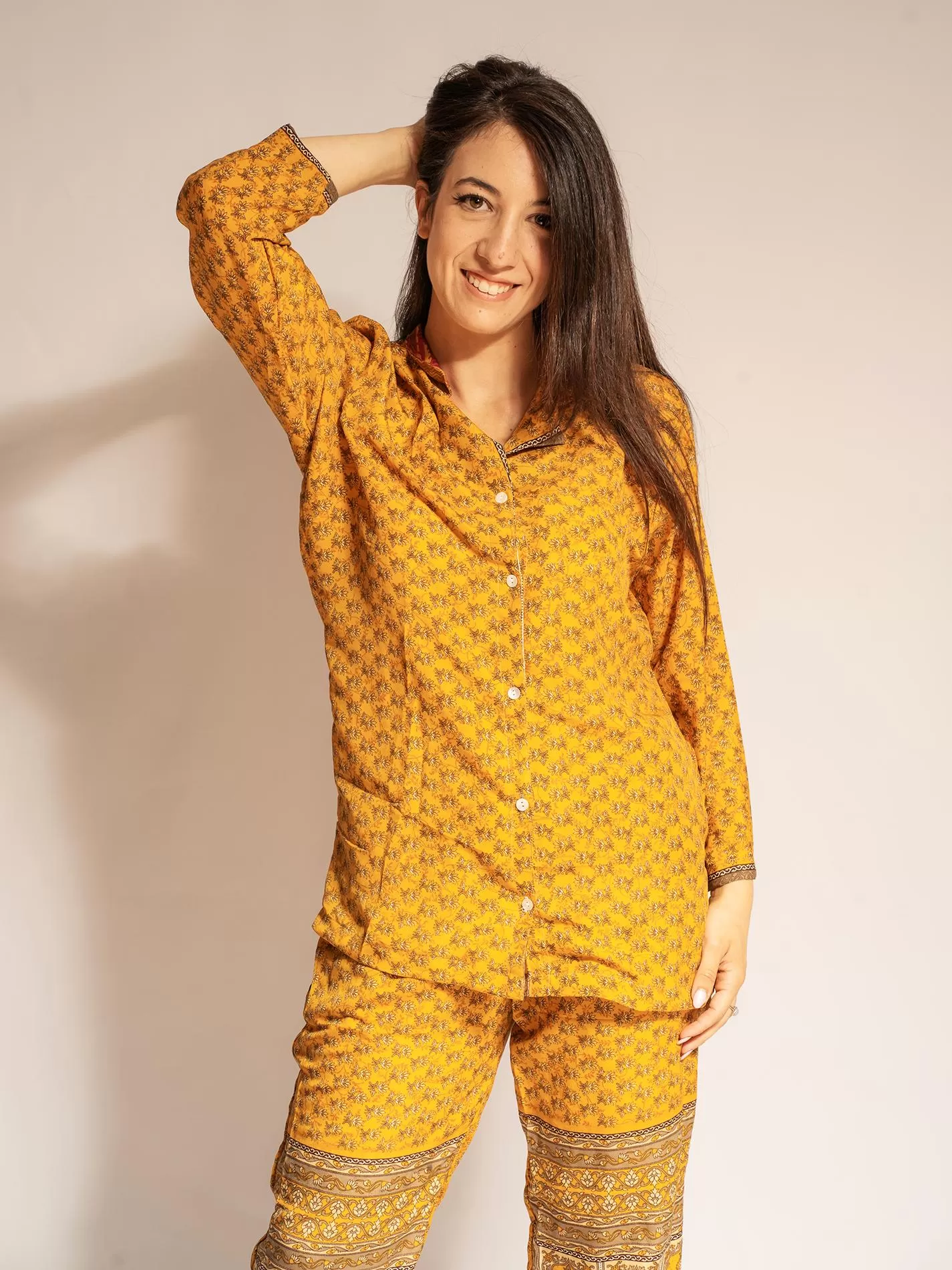 Pigiama in Sari SM - giallo