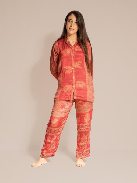 Pigiama in Sari SM - pesca