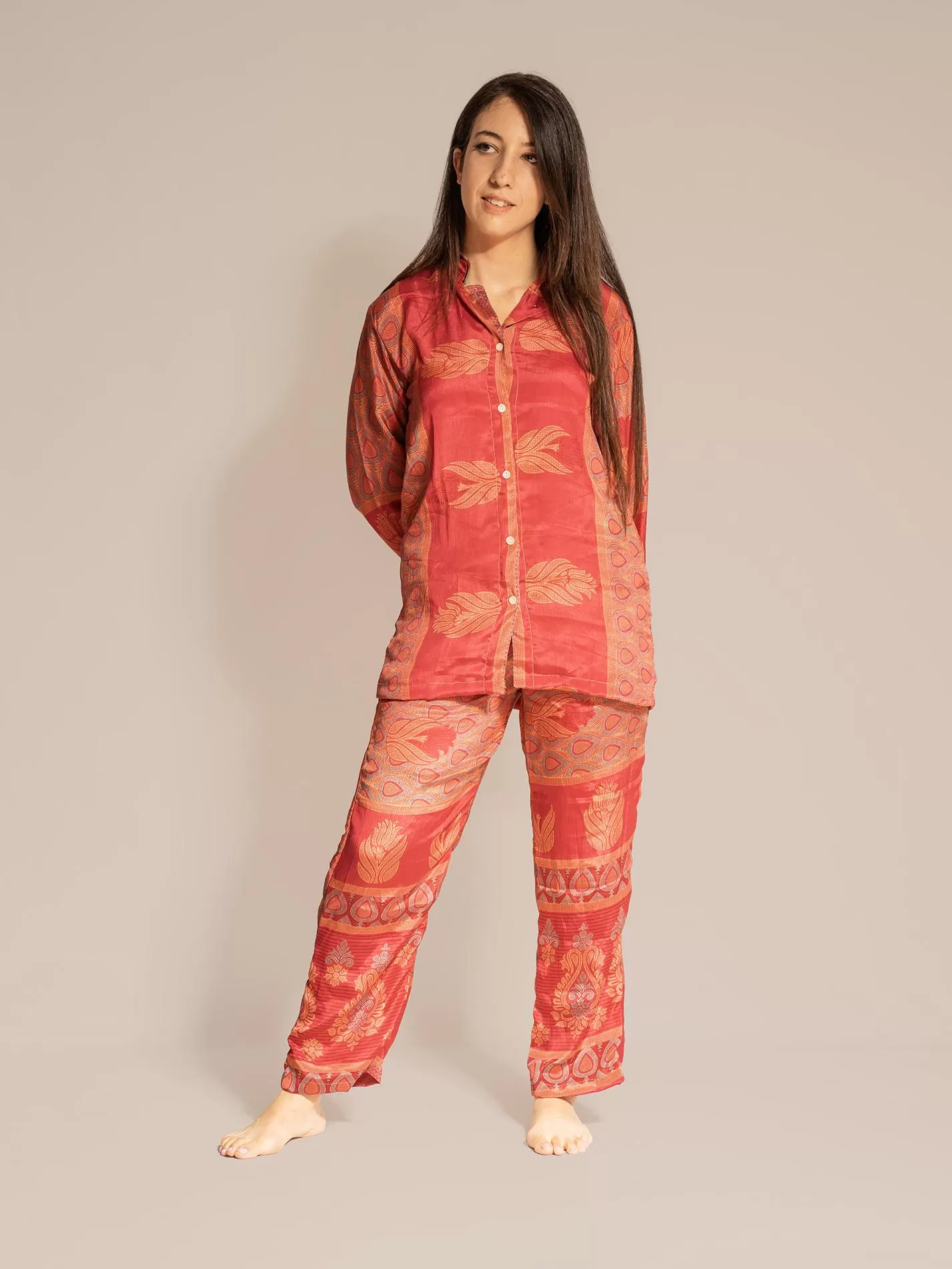 Pigiama in Sari SM - pesca