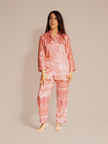 Pigiama in Sari SM - rosa (5)