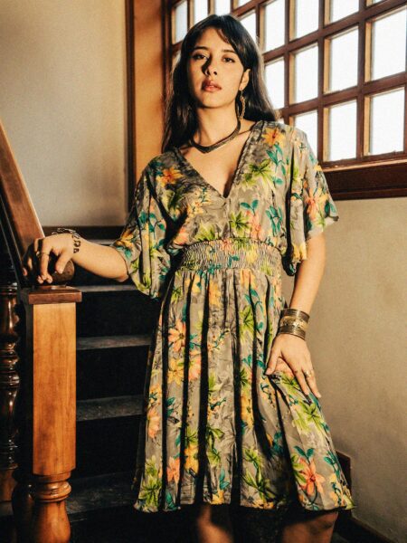 Abitino con maniche corte fiori - Haryana (2)