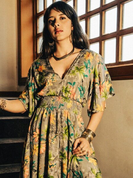 Abitino con maniche corte fiori - Haryana