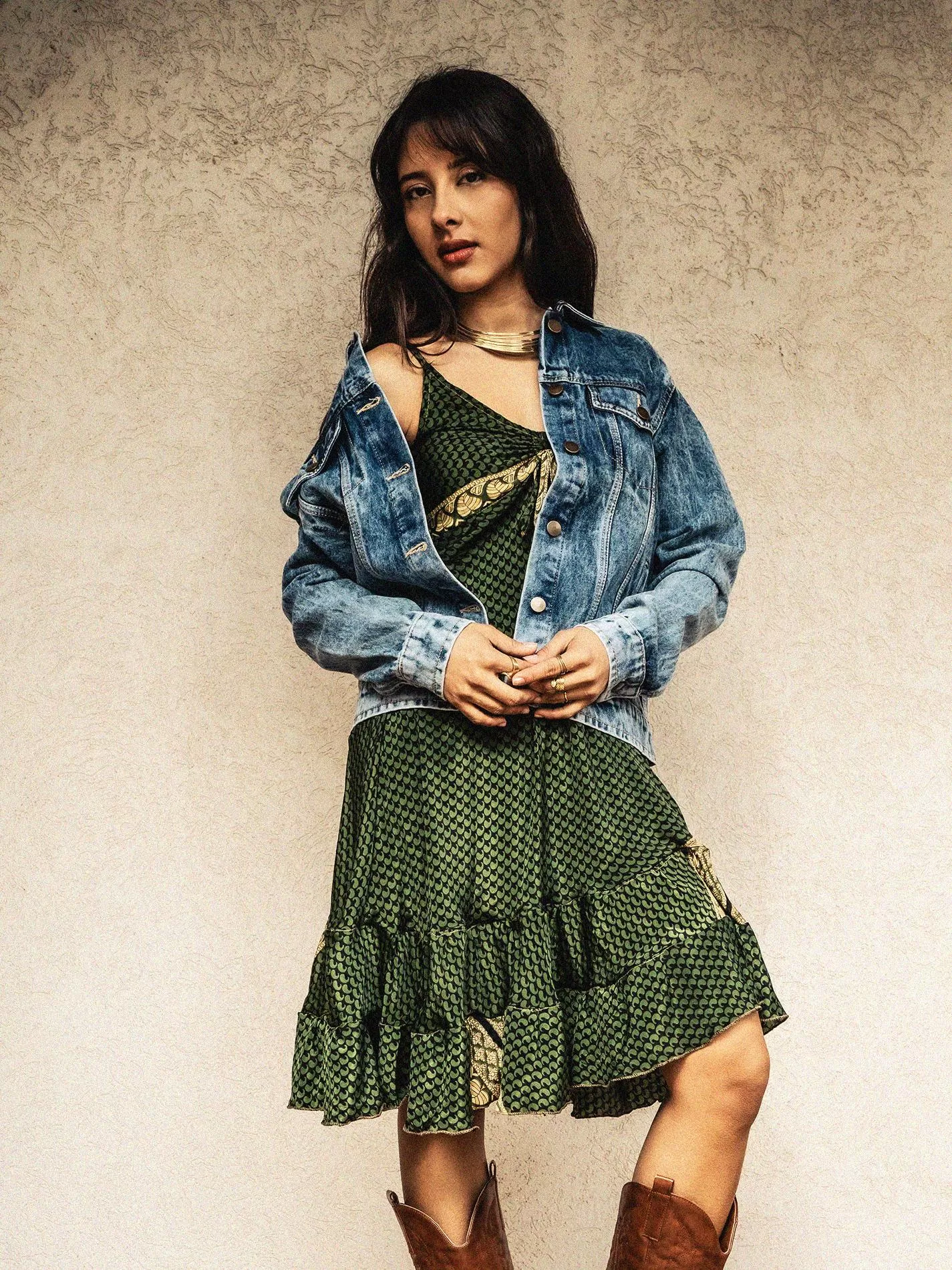 Abitino con spalline verde - Patna