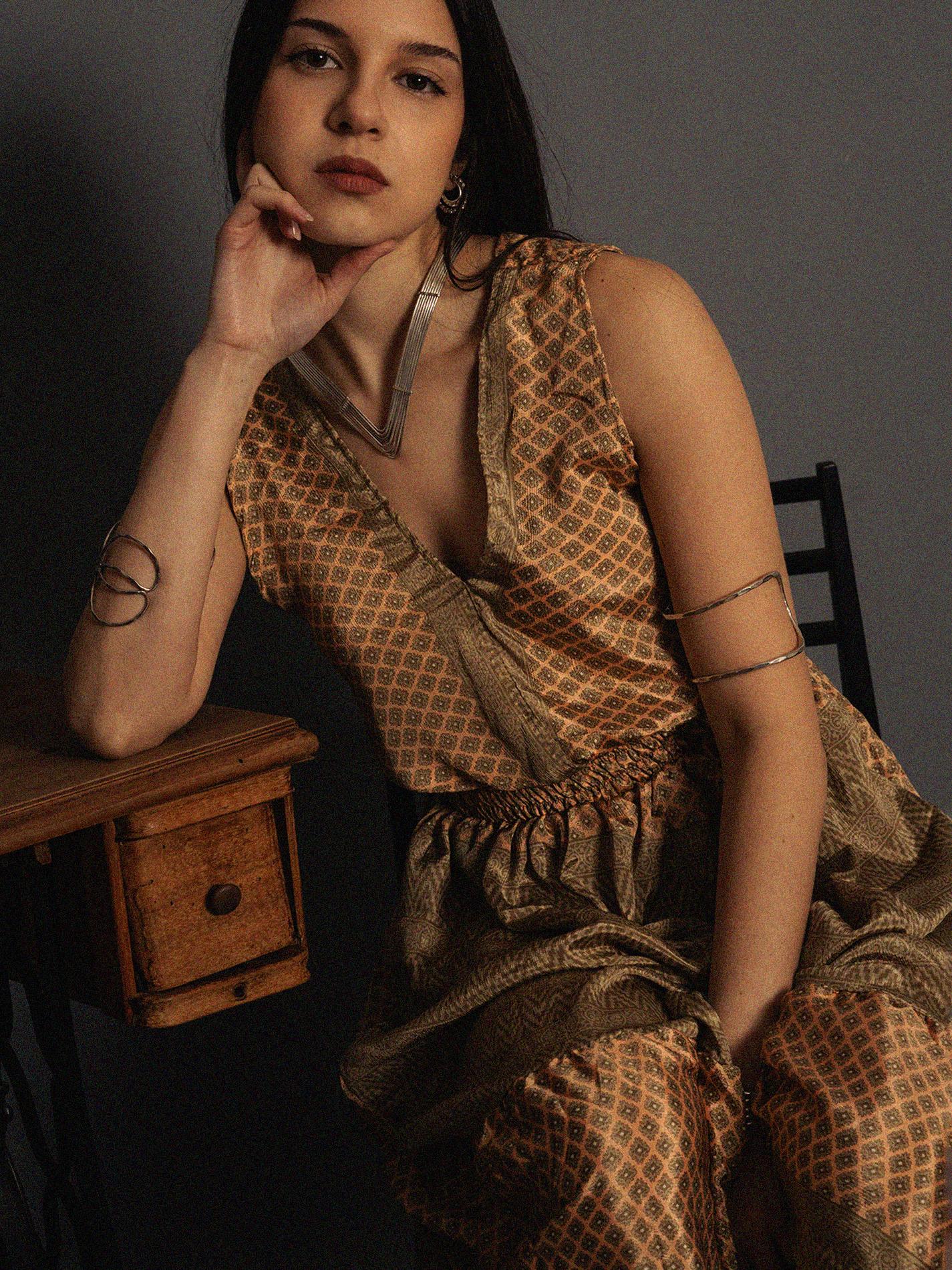 Abito corto ocra - Kanpur