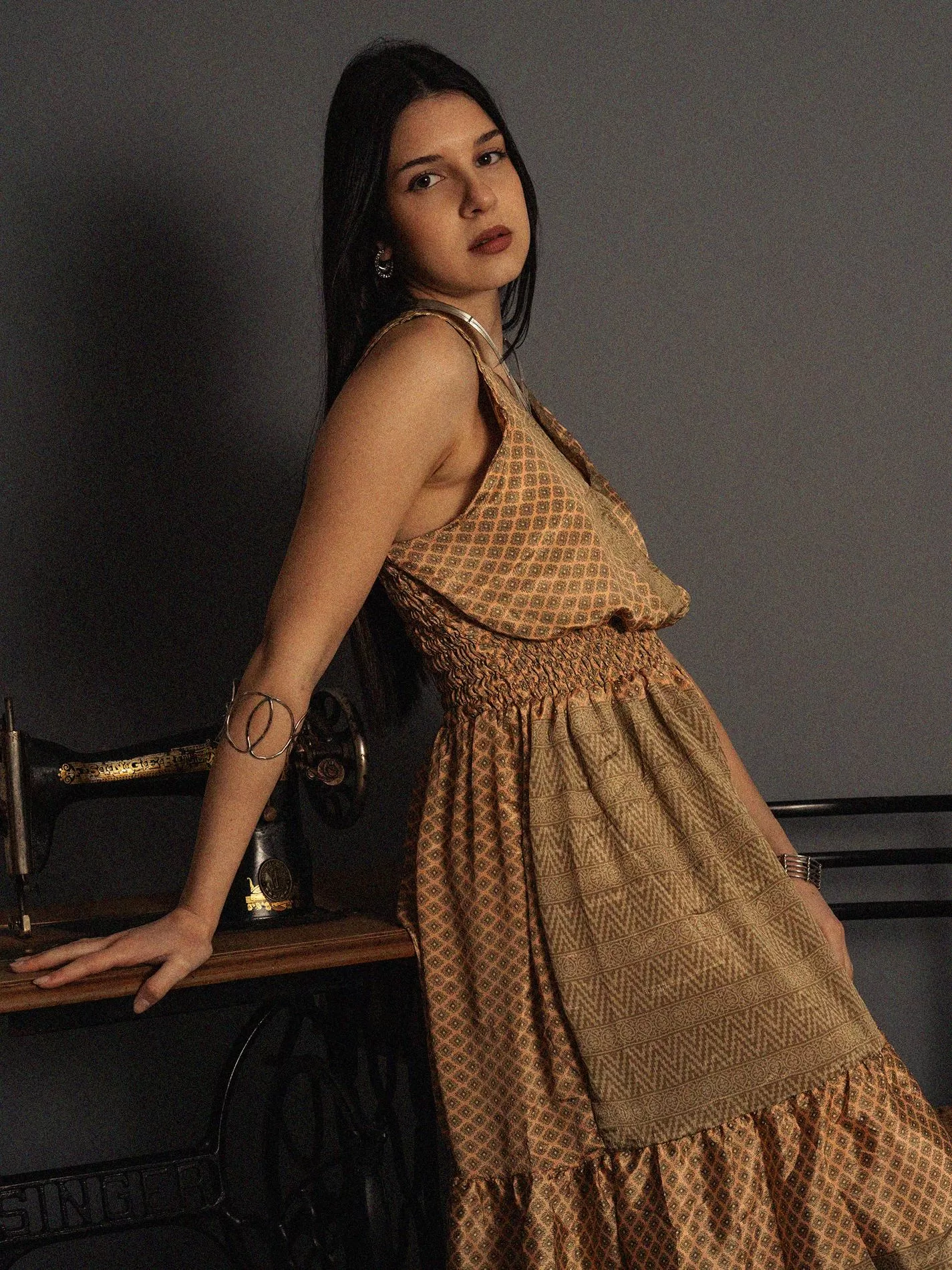 Abito corto ocra - Kanpur