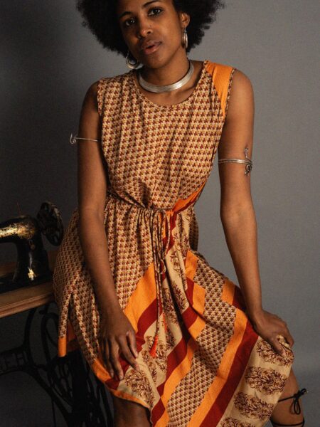 Abito tre quarti fiorellini - Ladakh