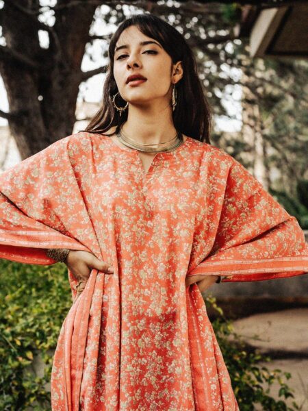 Caftano Lungo salmone