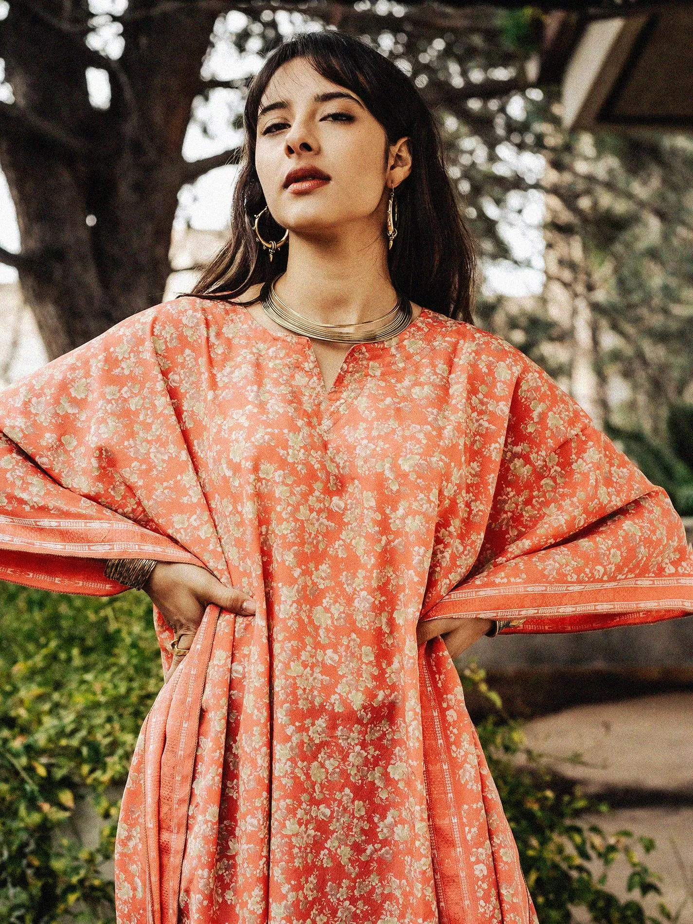 Caftano Lungo salmone