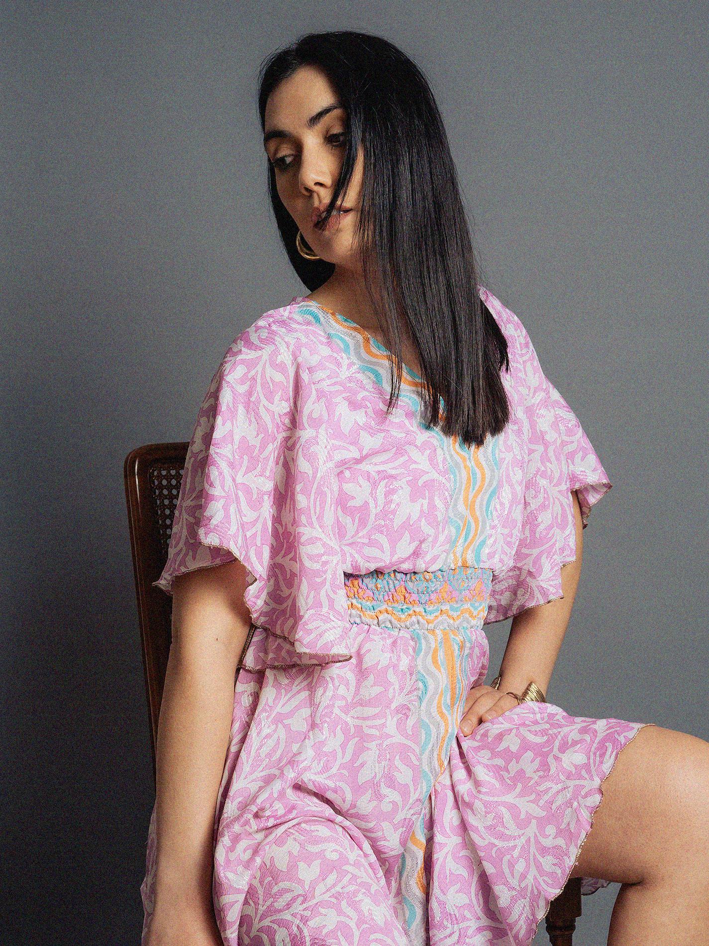 Abitino con maniche corte rosa - Haryana