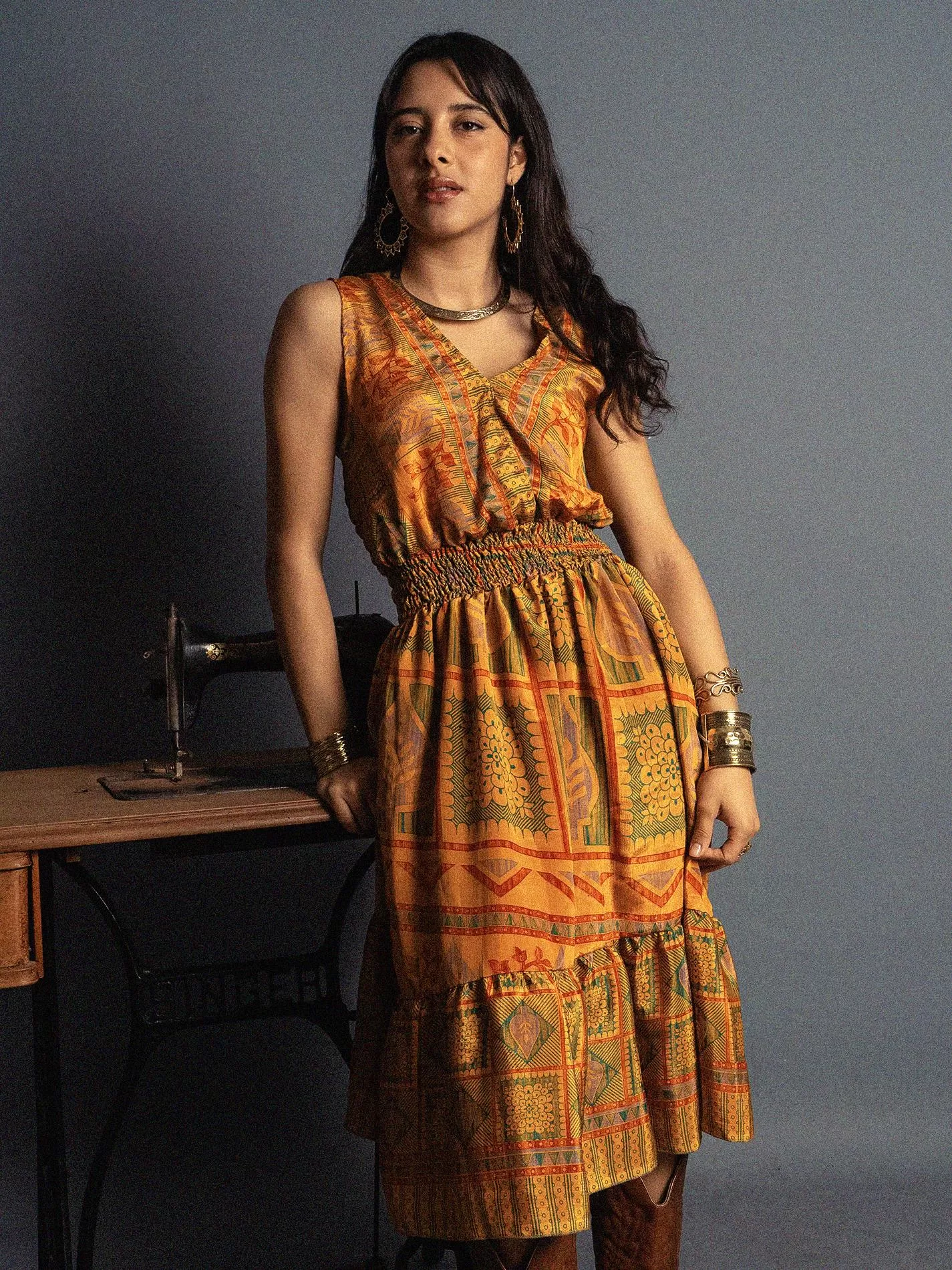 Abito corto arancione - Kanpur