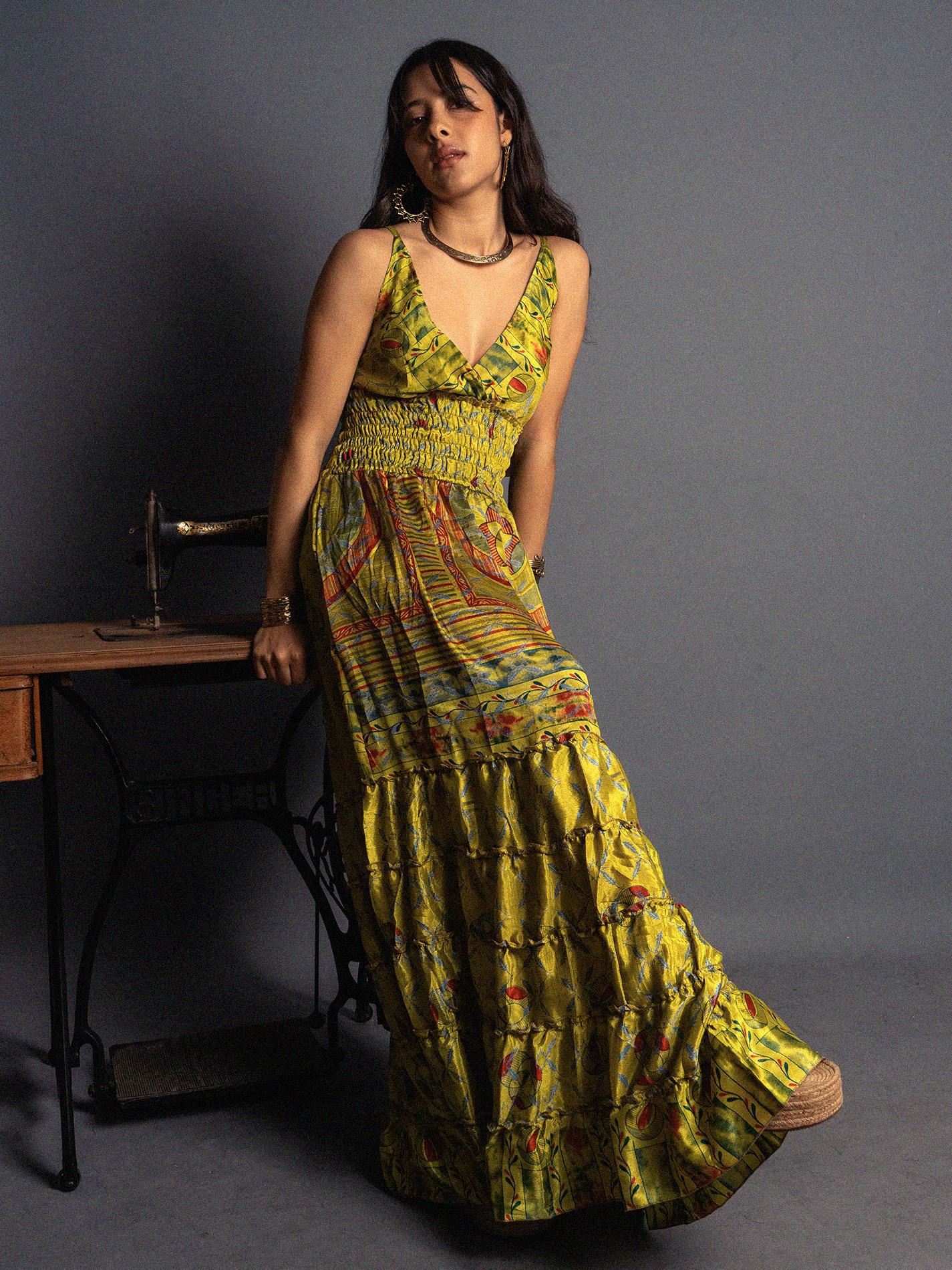 Abito lungo giallo - Bihar