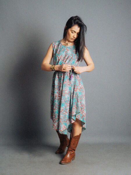 Abito tre quarti fiori - Ladakh