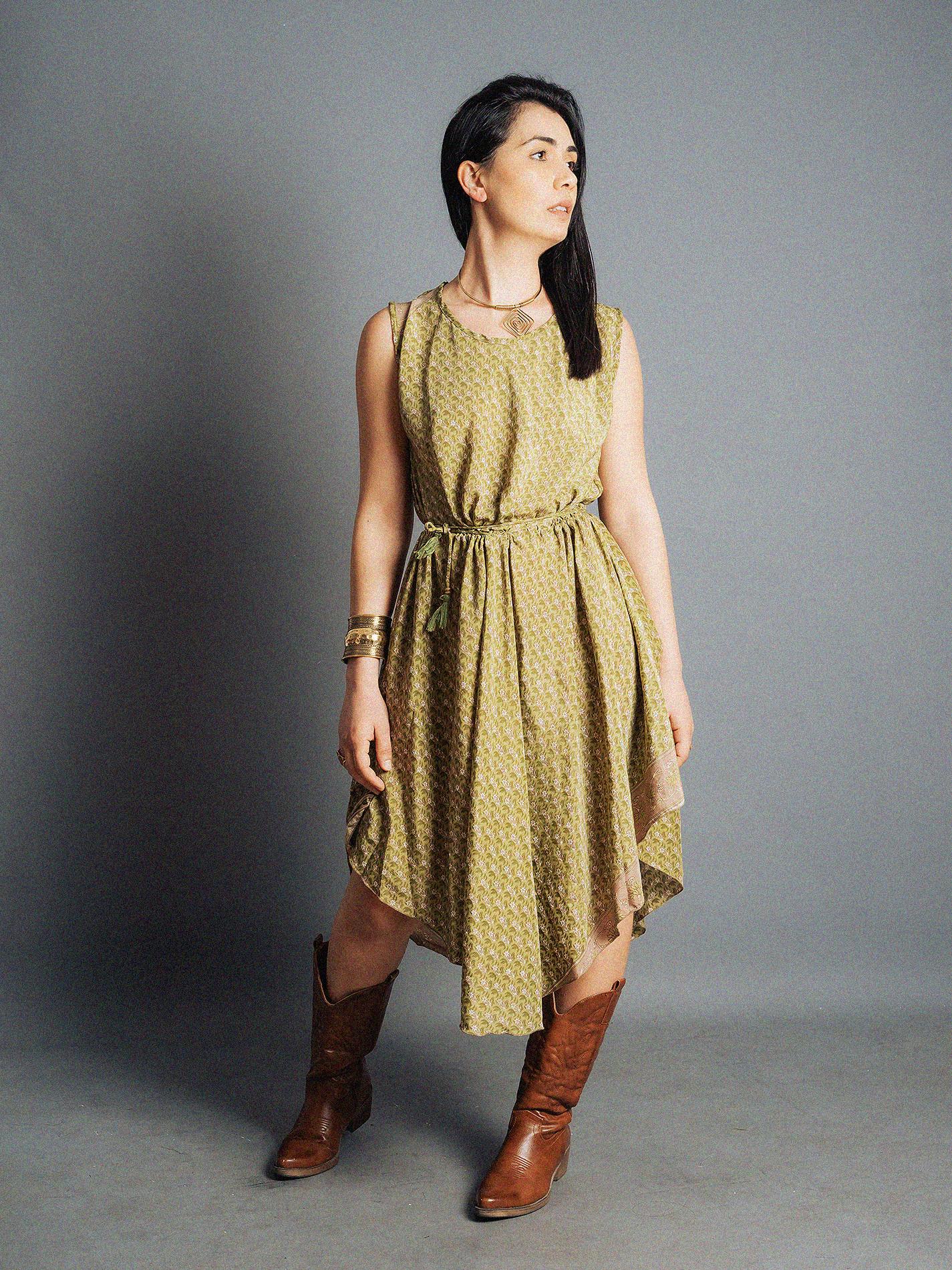 Abito tre quarti verde - Ladakh