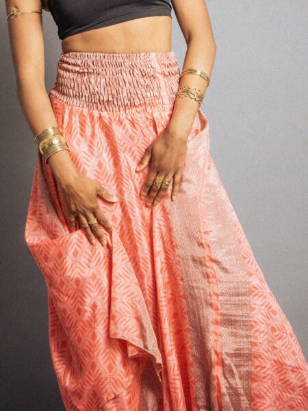 Gonna etnica salmone – Calcutta