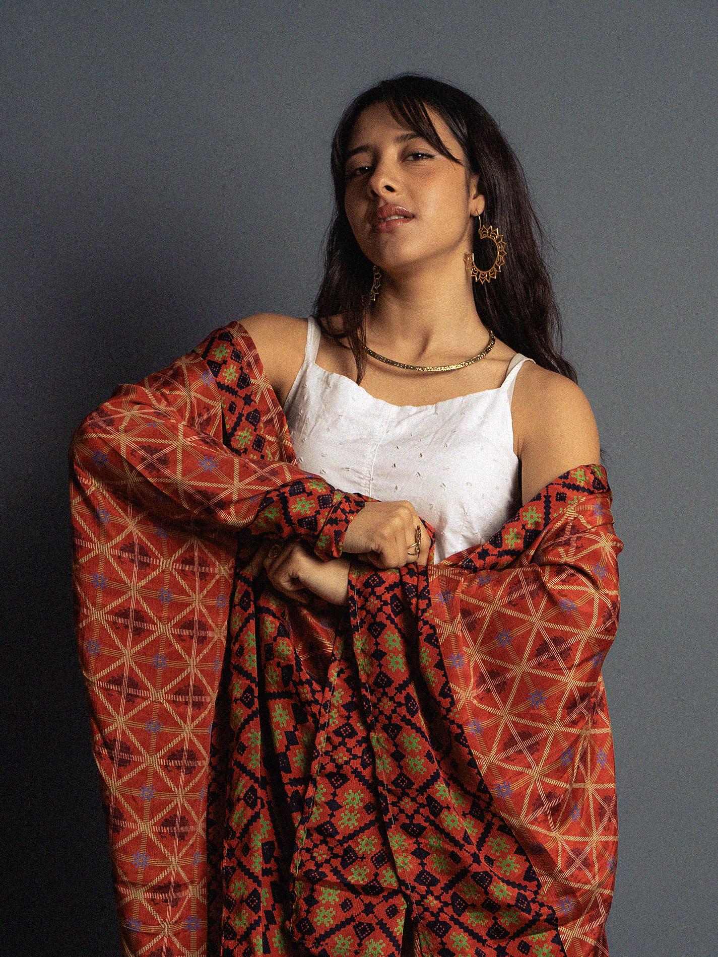 Kimono Manica Larga rosso - Surat