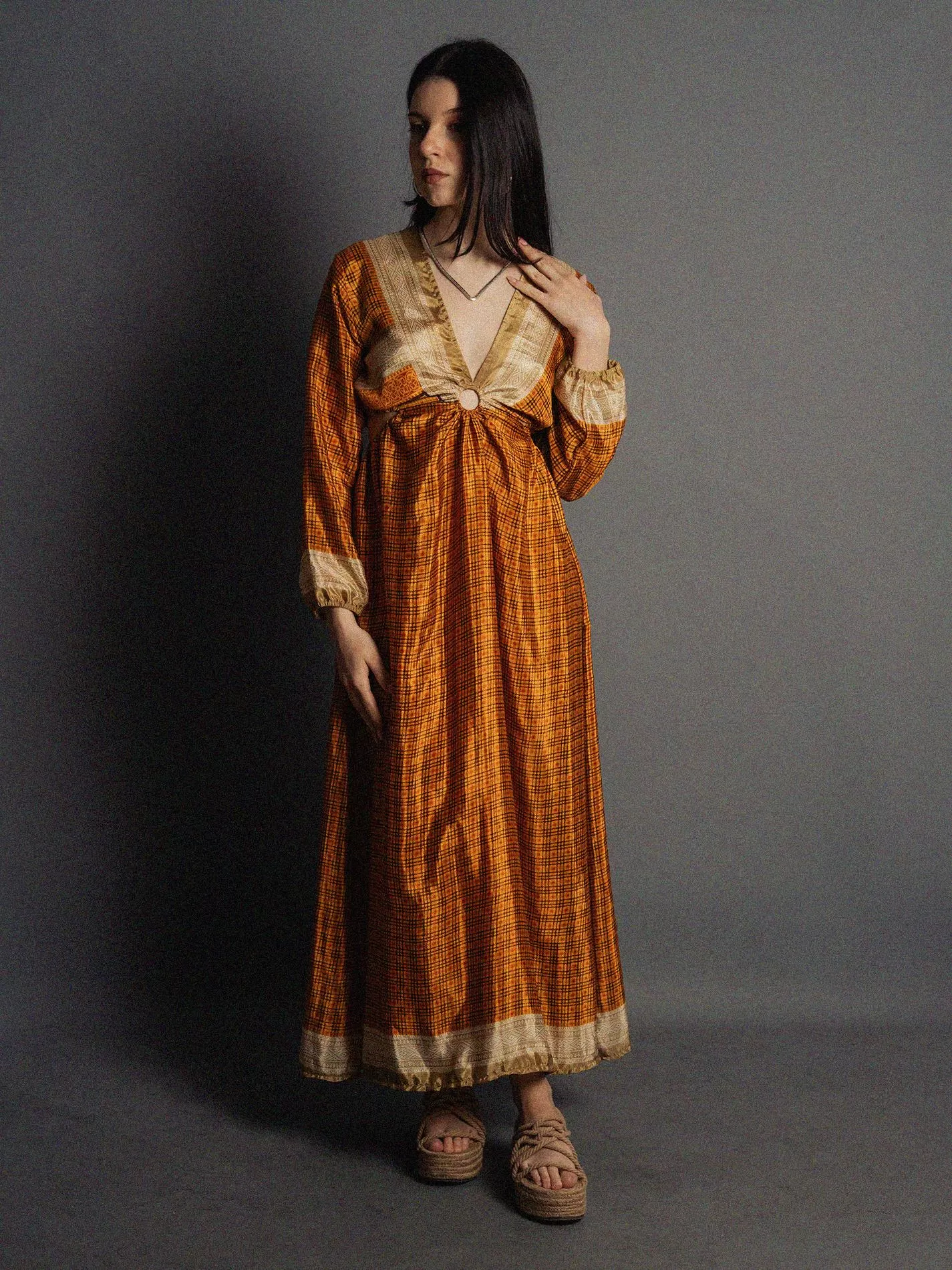 Abito Lungo con Anello arancione - Orissa