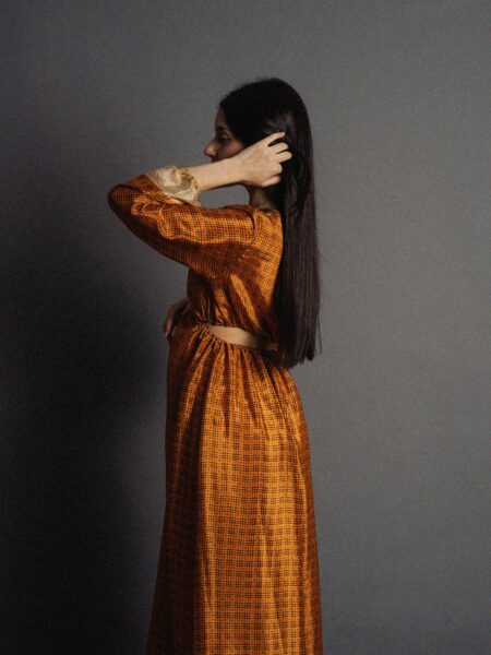 Abito Lungo con Anello arancione - Orissa (4)