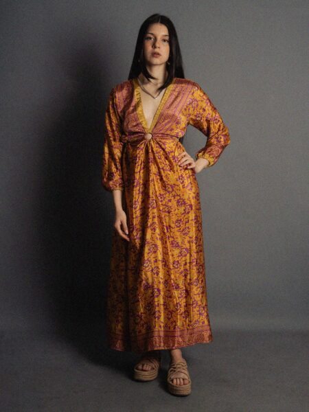 Abito Lungo con Anello arancione - Orissa