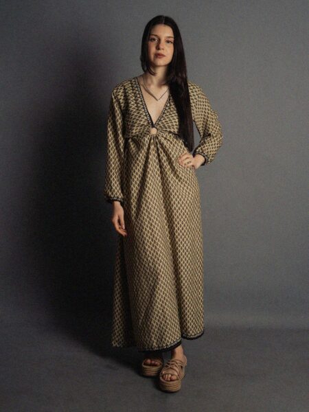 Abito Lungo con Anello ocra - Orissa