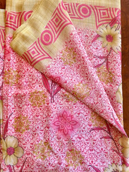 Sari Indiano - fiori dorati