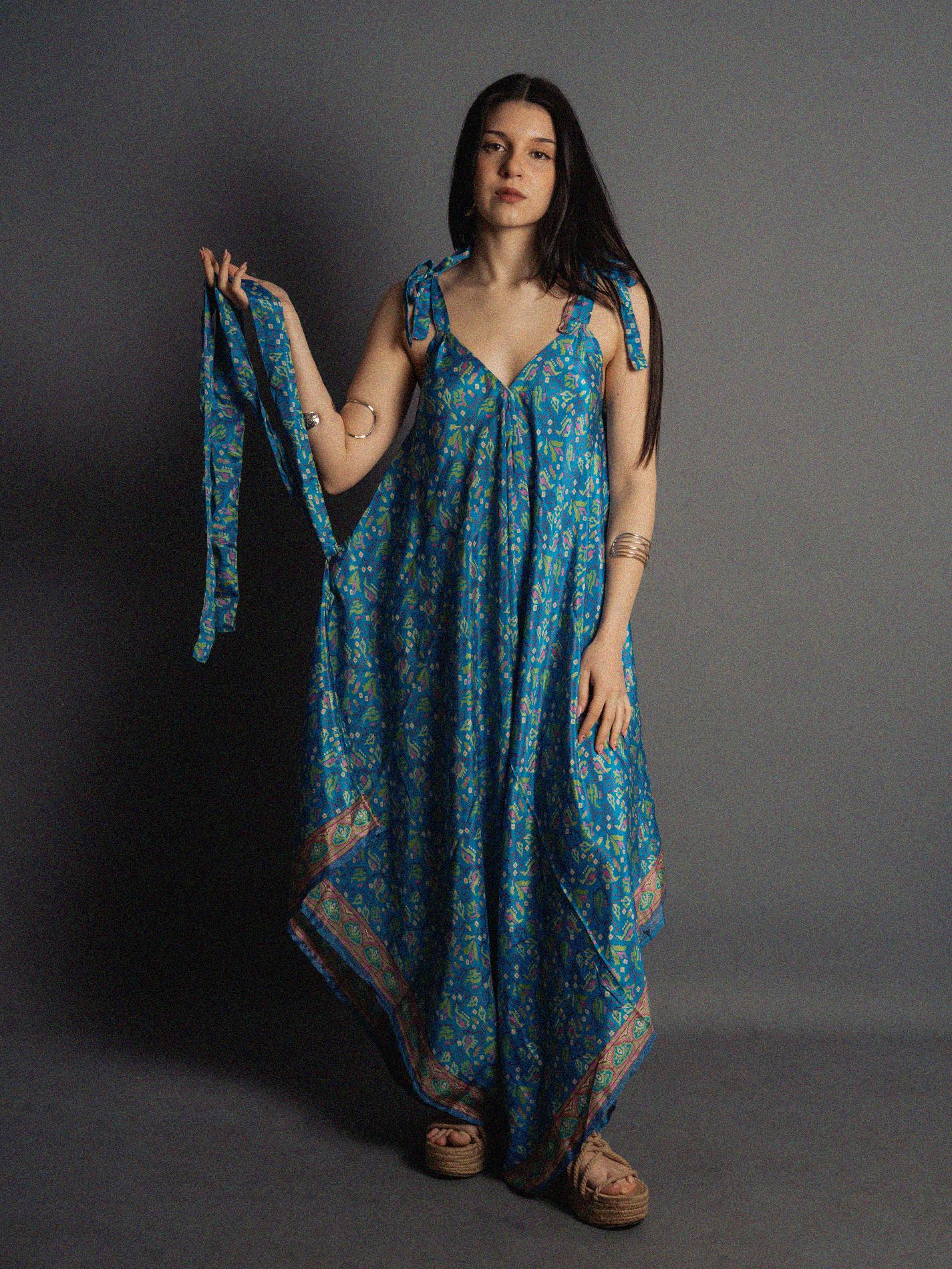 Tuta jumpsuit azzurro – Yoga