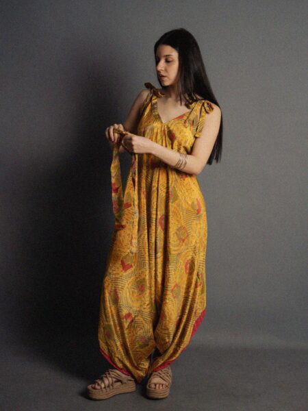 Tuta jumpsuit giallo – Yoga