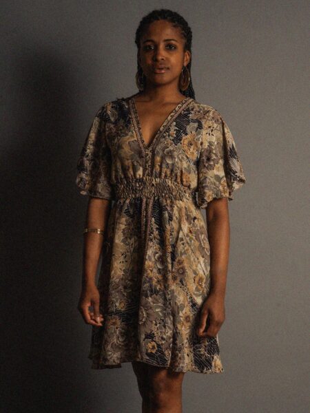 Abitino con maniche corte fiori - Haryana