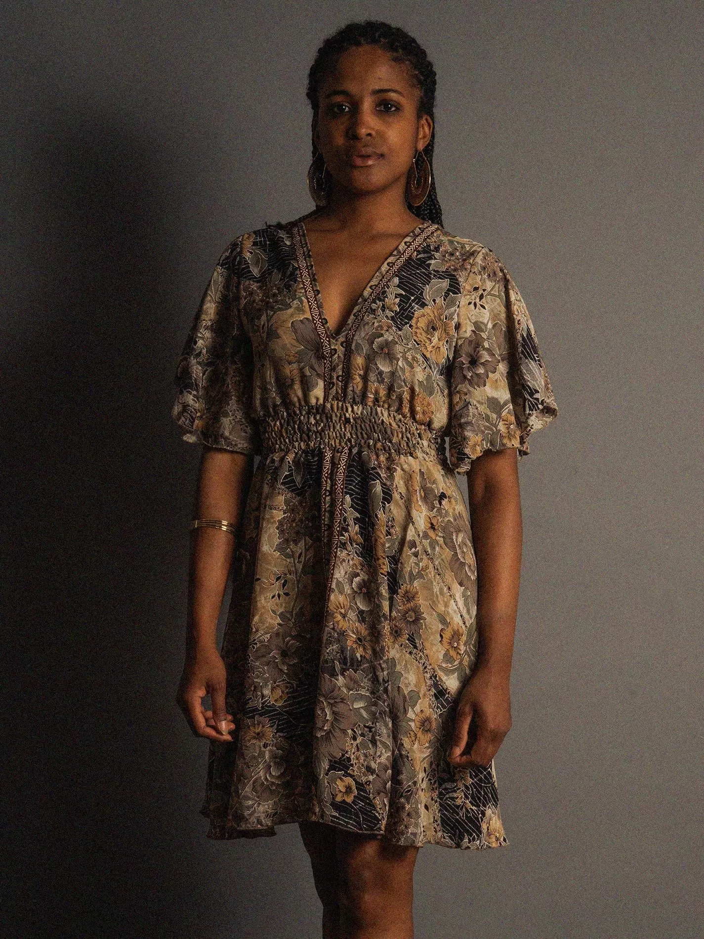 Abitino con maniche corte fiori - Haryana