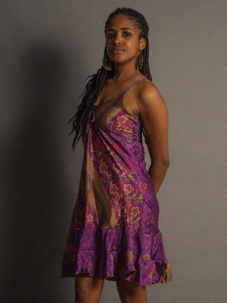 Abitino con spalline viola - Patna (5)