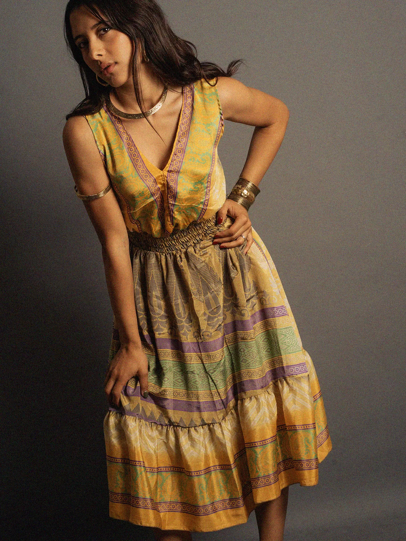 Abito corto giallo - Kanpur